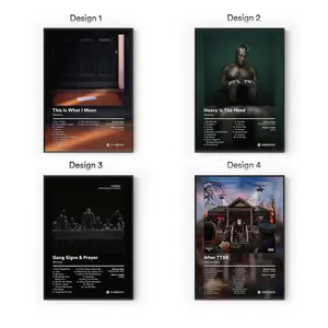 [Sale Up To 40%] [Unframe] Stormzy Album Posters, UK Grime Rap Wall Art, London Hip Hop Bedroom Aesthetic Decor, Modern Album Cover Artwork, Gift for Fans