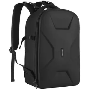 MOSISO Camera Backpack, DSLR/SLR/Mirrorless Photography Camera Bag 15-16 inch Waterproof Hardshell Case with Tripod Holder&Laptop Compartment Compatible with Canon/Nikon/Sony, Black
