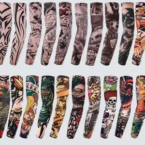 40 Pcs (20 Pair) Cooling Tattoo Art Arm Sleeves Cover UV Sun Protection Sport Outdoor activities Sets Temporary Tattoo Sleeves