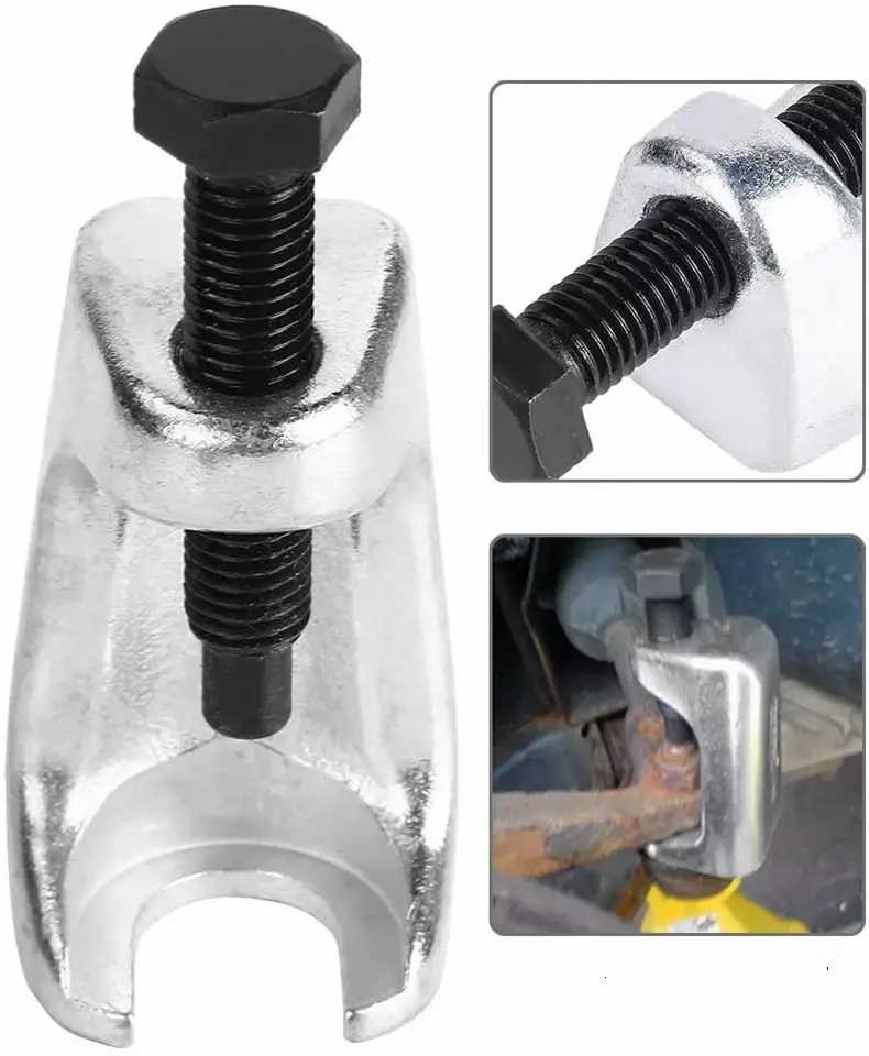 19mm Universal Ball Joint Separator, Drop Forged Heat Treated Car Repair Tool with 19mm Opening Size, Prevents Tie Rod Stud Damage for Automotive Assembly & Disassembly
