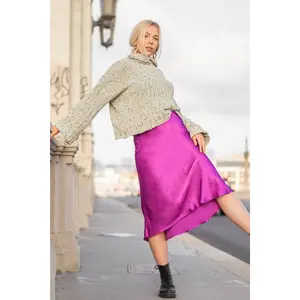 Aisha Satin Long Skirt