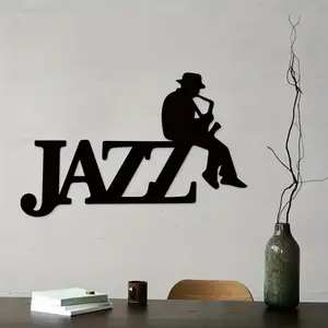 Jazz Music Metal Wall Art, Jazz Music Wall Decor, Wall Art Decor for Home Living Room Bedroom, Home Decor, Room Decor, No Frame