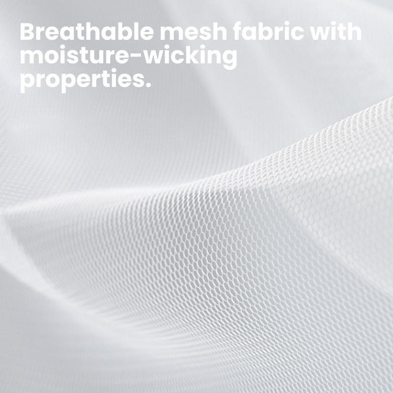 Bodytips Mesh Breathable 3/4 Cup V Neck Wireless Bra Lightweight Soft Fit Support Seamless Design Smooth Finish Bra Popular Underwear Versatile Bra For Daily Wear Work Office Home Lounge Casual Outfit Light Sports All Day Use Natural Feel Flexible Fit