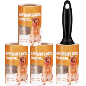 Extra Sticky Lint Roller for Pet Hair, Lint Remover for Clothes, Furniture & Car Seats, Strong Adhesive Pet Hair Roller, Value Pack