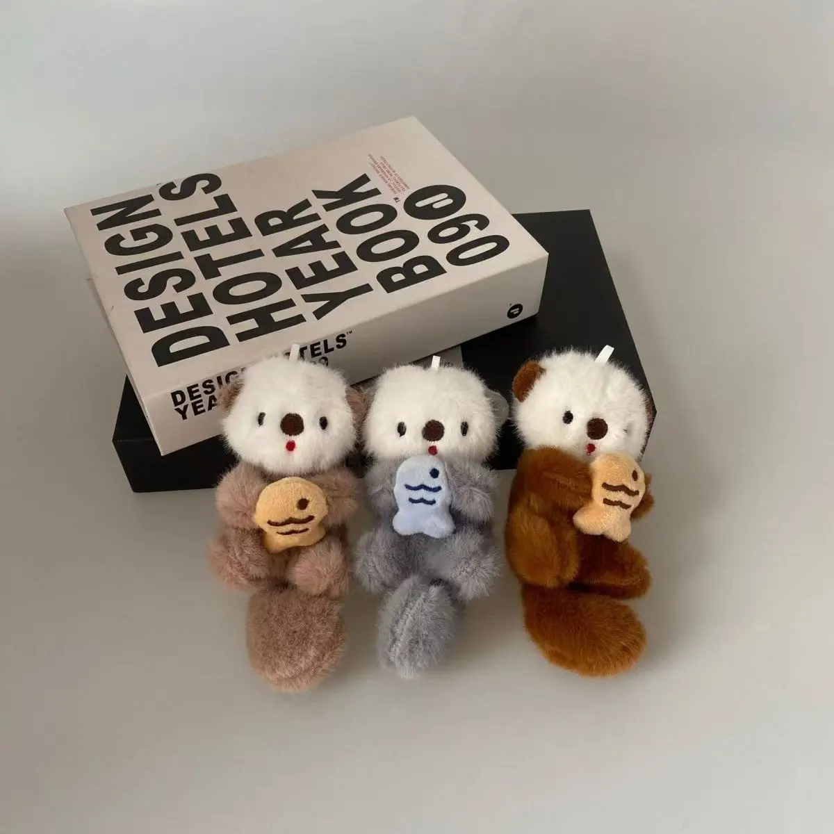 Cute Otter Keychain Charm Adorable Plush Bag Charm Otter Key Ring for Bags Backpack Valentine's Day Birthday Daughter granddaughter niece best friend girlfriend Christmas gift lady