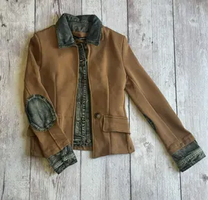 Mixed Media Denim Jacket