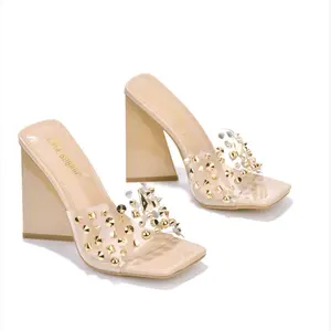 Spike Me Clear Heels