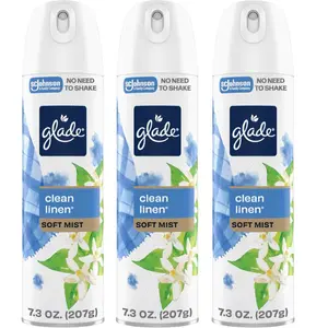 Glade Odor-Fighting Soft Mist Air Freshener Spray - Clean Linen Scent, 7.3oz Home Fragrance Room Refresher