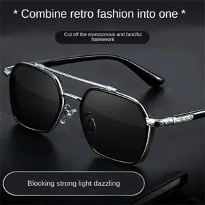 Fishing Polarized Sunglasses Men Women Driving Fishing Retro Sun Glasses Brand Designer Male Metal Sunglasses for Man