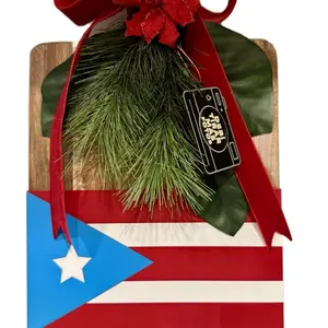 Puerto Rican Pride Christmas Display Cutting Board Display | Custom Made Boricua Gift | Song included