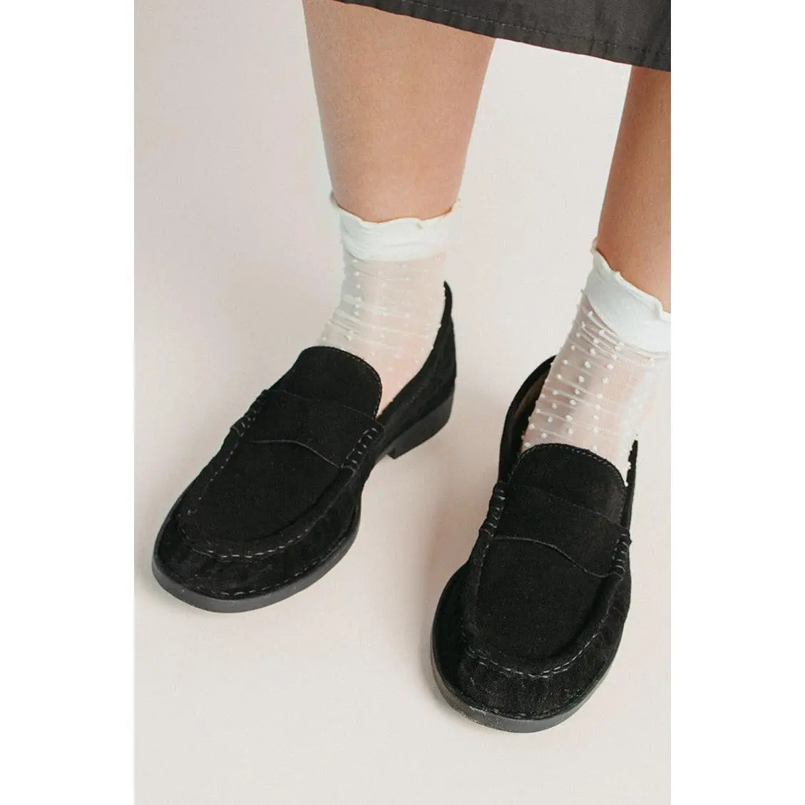 Born: Maris Loafer in Black Suede