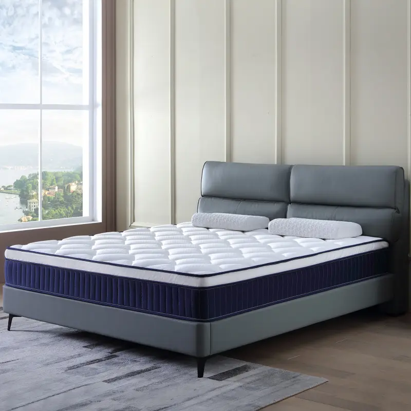 Bellemave 10-in Medium Firm Hybrid Mattress in-a-Box - Double & Queen Size, CertiPUR-US Certified Chemical-Free Foam, Individual Pocket Coils, Motion Isolation, Back Relief, Ergonomic Design, Queen Size Mattresses, Foam Mattress Mattresses