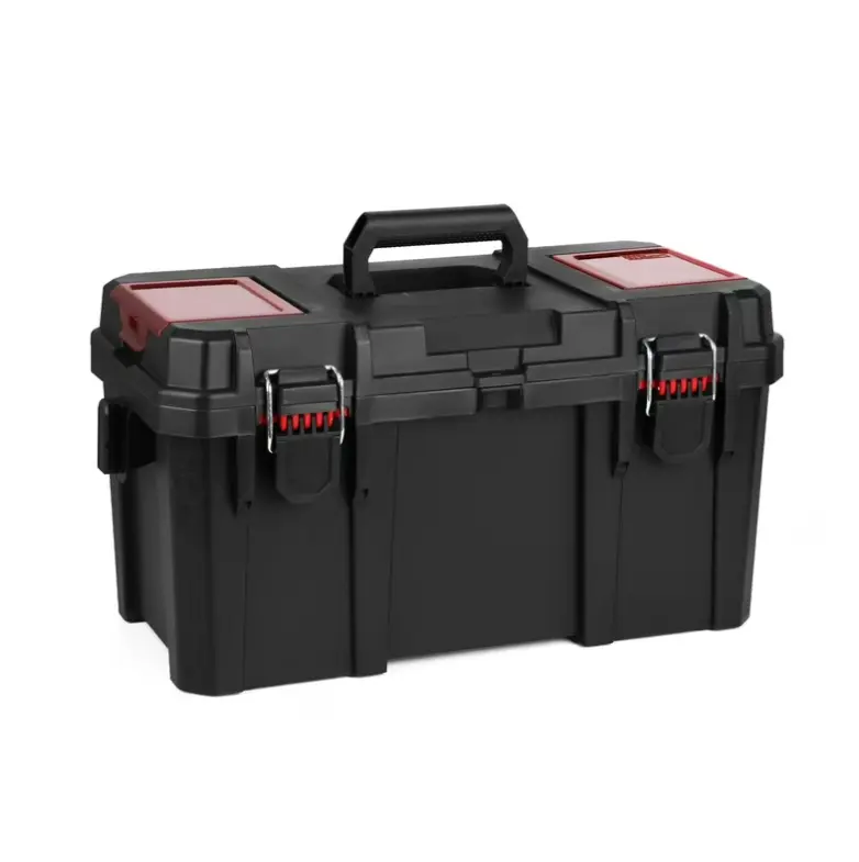 19-Inch Toolbox with Small Parts Organizer, Heavy-Duty Resin Tool Storage 19-Inch Toolbox with Small Parts Organizer, Heavy-Duty Resin Tool Storage