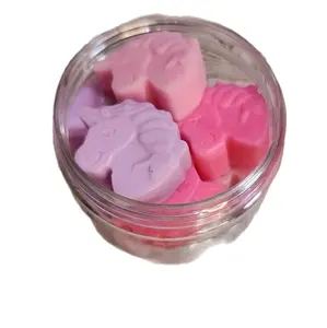 8 oz Jar of Mini Unicorn Soap with a Raspberry Jam scent. All Natural Shea Butter, Mango Butter/Goat Milk Soap and Makeup Brush cleaner Moisturizing Body Care Gentle