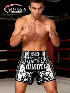 Men's Loose-Fit Quick-Dry Boxing Pants, Breathable High-Elasticity Gym Running Shorts, Texture, All Seasons