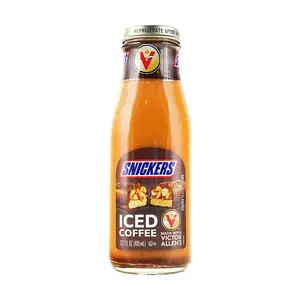 Victor Allen's Coffee Snickers Flavor Iced Coffee Drink, 405ml (13.7 oz) - Ready to Drink, Creamy & Delicious