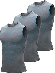 3-Pack Athletic Tank Tops for Men Sweat-Wicking Breathable Slim-Fitting Ideal for Running Workouts Sleeveless Gym Shirts Optimal Performance