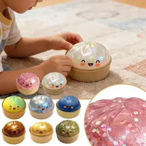 Oversized Rainbow Dumpling Squishies Soft Slow Rebound Sensory Squeeze Toy Relief Anxiety Fidget Stress Ball for ADHD Autism NONE