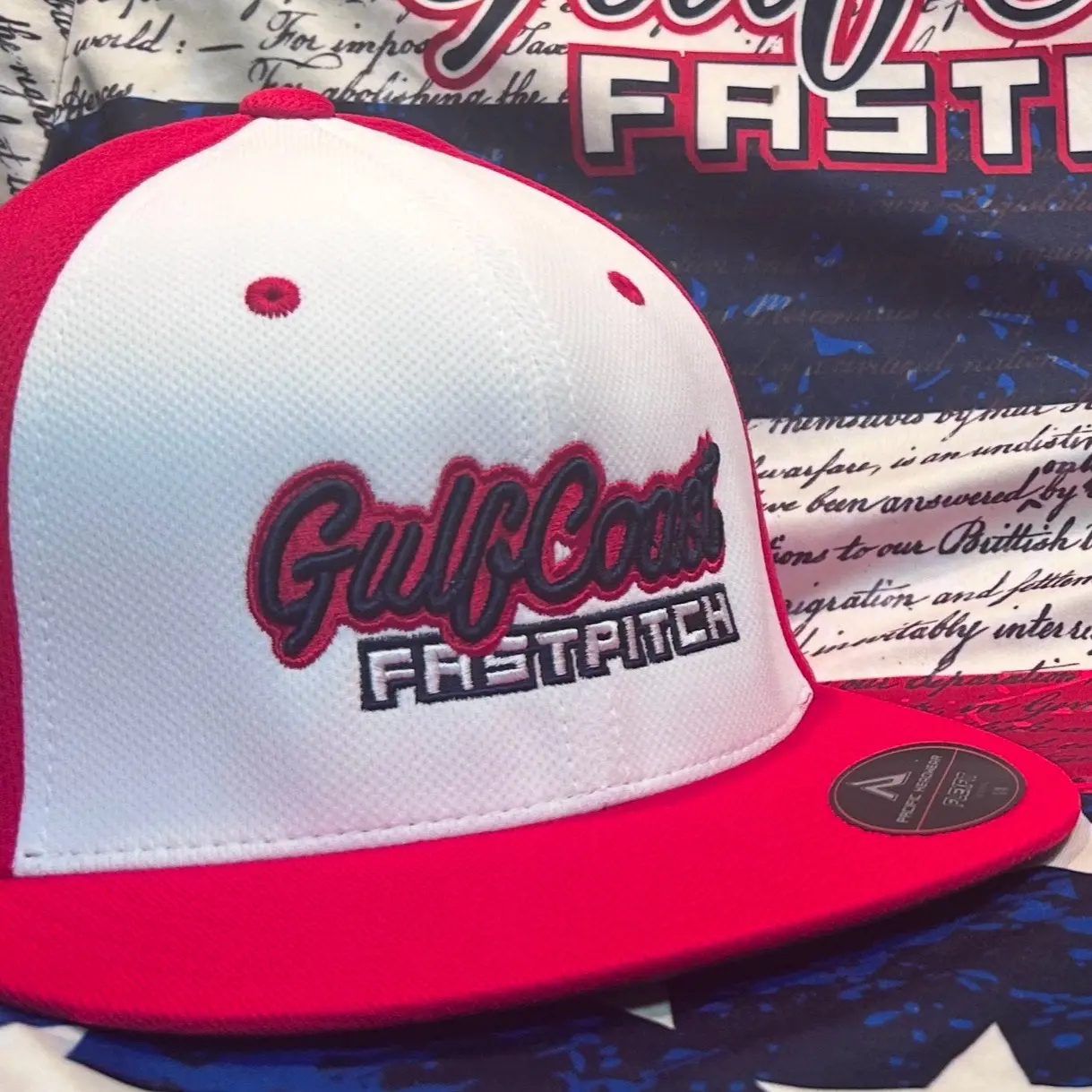 GulfCoast Fastpitch Hat - Red for Women, Men and Kids