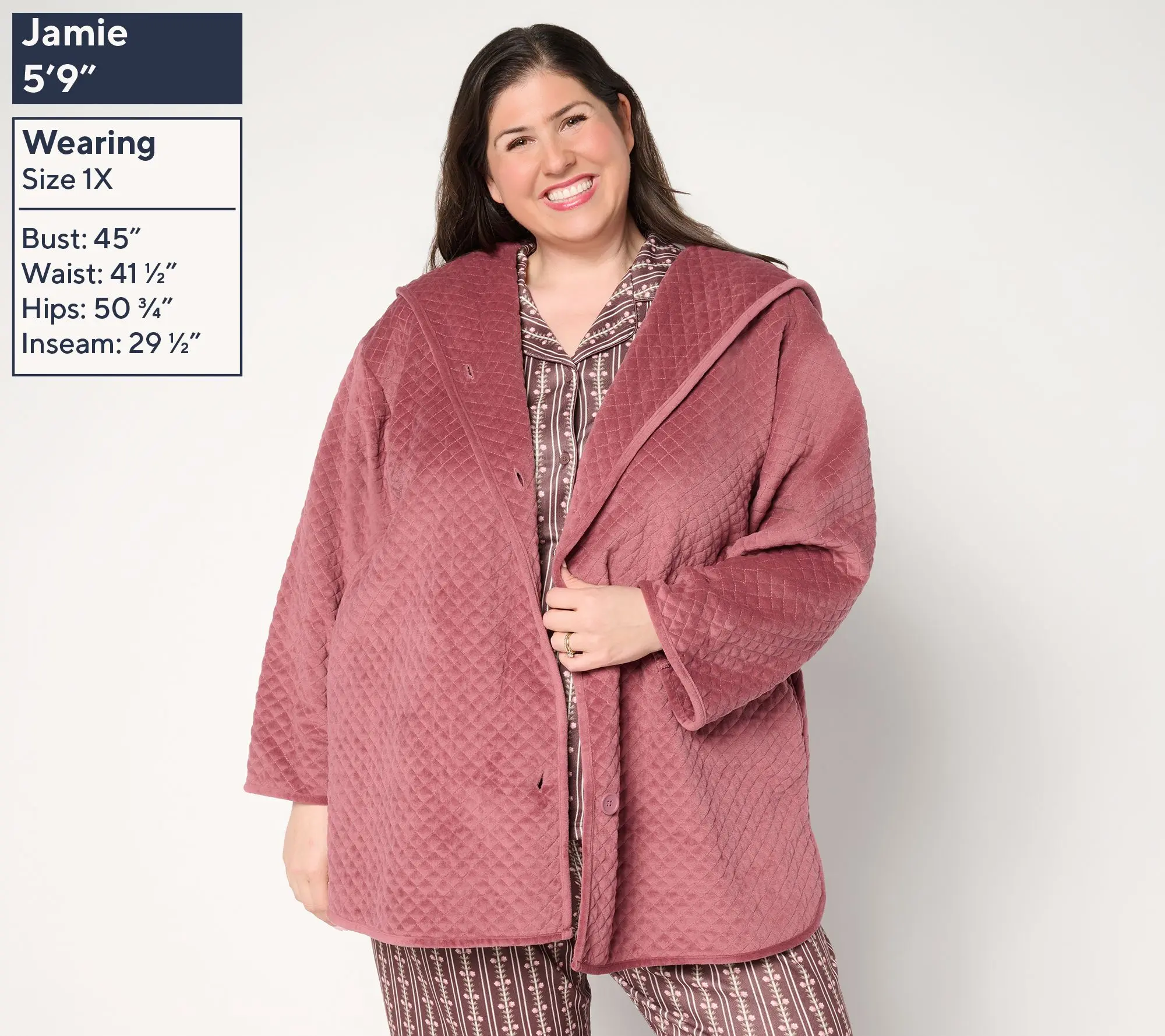 Berkshire Homewear Quilted Baby Fleece Cardigan