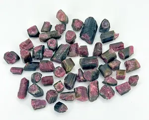 Raw Watermelon Tourmaline Crystal - Green & Pink Tourmaline from Brazil