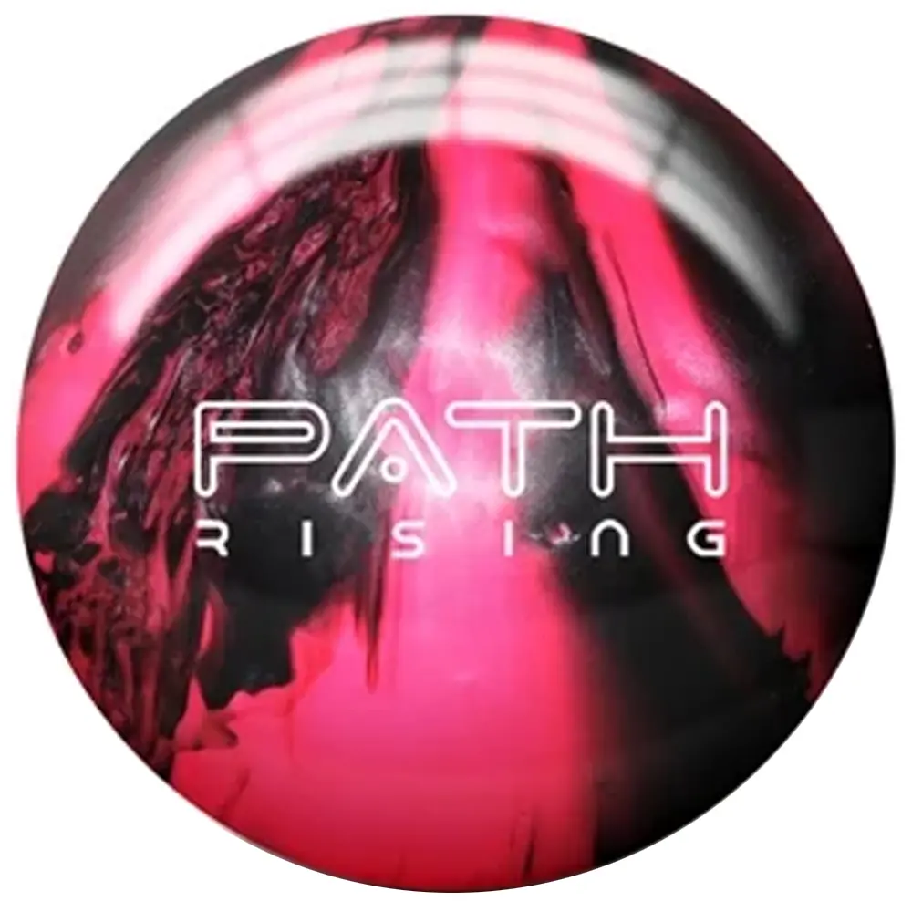 Pyramid Path Rising Pearl Reactive Bowling Ball, Hot Pink/Black, for Medium-Dry Lanes & Controlled Backend Motion, Various Weights, Bowling Balls, Length Control