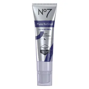 No7 Advanced Retinol 0.3% Complex Night Concentrate - Slow Release Retinol Serum Complex + Peptide Matrixyl 3000+ Boosted Overnight Anti-Aging Retinol Concentrate for Smoother, Softer Skin (1oz)