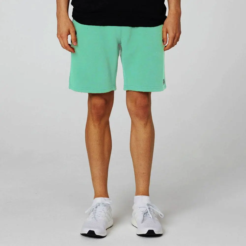 Russell Athletic Men's Classic Solid Cotton-Polyester Elastic Soft Fabric Sweat Shorts with Pockets, Mellow Mint, Menswear, Casual, Clothes, Drawstring, Cotton Blend, Classic Fit, Elastic Waist, Fresh Feels Men's Shorts, Machine Washable, Knee Length Men'