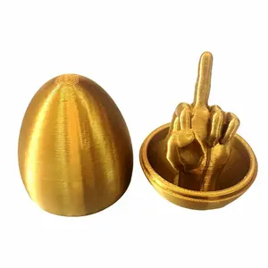 2025 New! Easter Egg Surprise – Funny 3D Printed Middle Finger Egg, Prank Gift, Gag Easter Basket Stuffer, NSFW Joke, Unique Adult Easter Gift