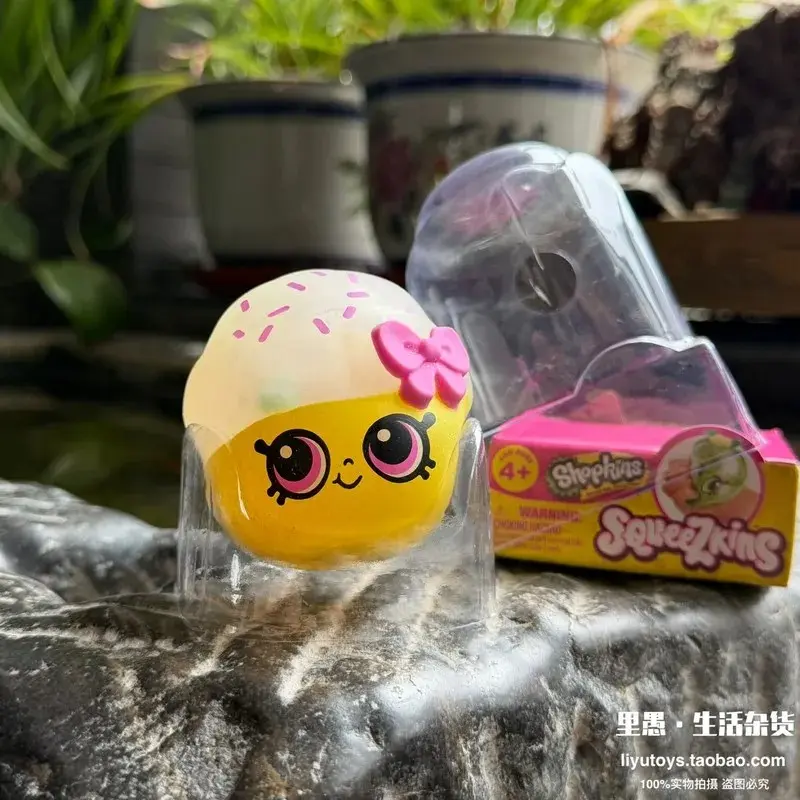 Original In-Stock Shopkins Shopping Elves Soft Glue Slime Squeeze Toys Vintage Slightly Defective Stress Relief Toys Squeeze Fun