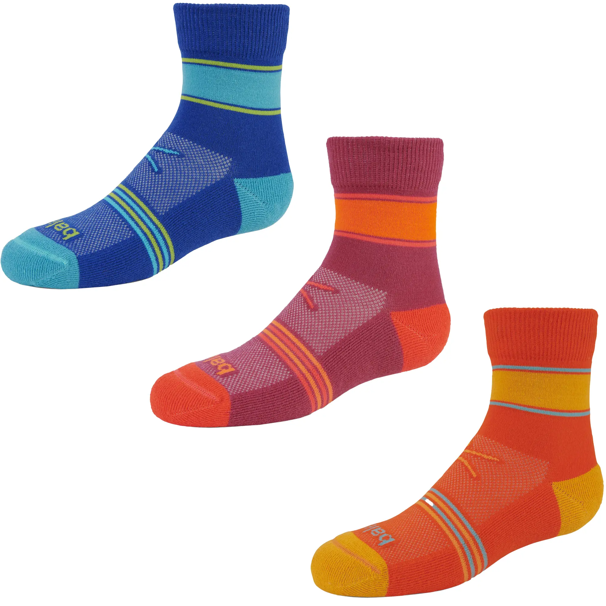 Balega Kids Drynamix Mini Crew Running Socks - Sustainable, Breathable & Seamless Design for Active Sports, Seamless Sports Socks