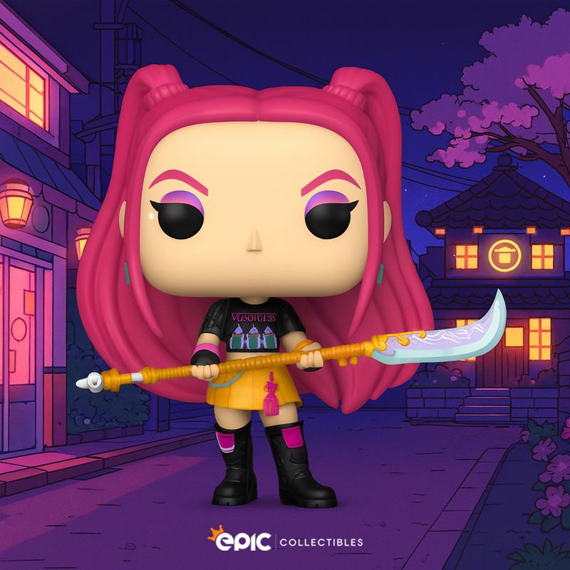 Funko POP KPop Demon Hunters - Mira Huntr/x Vinyl Figure with Epic Collectibles Premium Box Protector Included