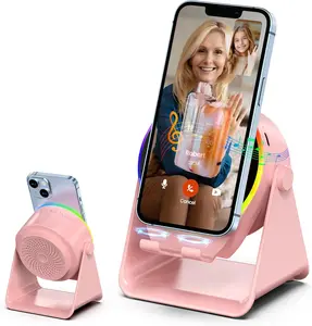 G3E3K Foldable Cell Phone Stand Portable Aluminum Phone Holder, Adjustable Phone Dock Cradle for iPhone 17/16/15 Pro Max Air, Small Tablets, Smart Phones, Women Men Gift for Fathers Day Aluminium Adjustable Smartphone Cellphone