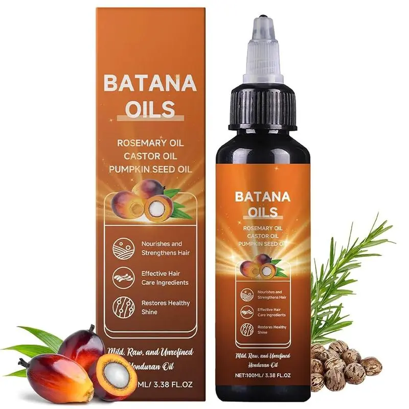 All-in-One Liquid Batana Oil (100ml) -100% Pure and Unrefined Honduran Oil with Rosemary, Castor, & Pumpkin Seed Oil - For Scalp and Hair Health