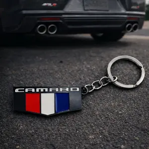 Camaro Keychain with Distinctive Design and Functional Keyring