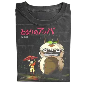 My Neighbor Appa Shirt, Avatar The Last Airbender x Studio Ghibli Mashup Tee, Aang and Appa Totoro Style Graphic Shirt, 90s Anime 237