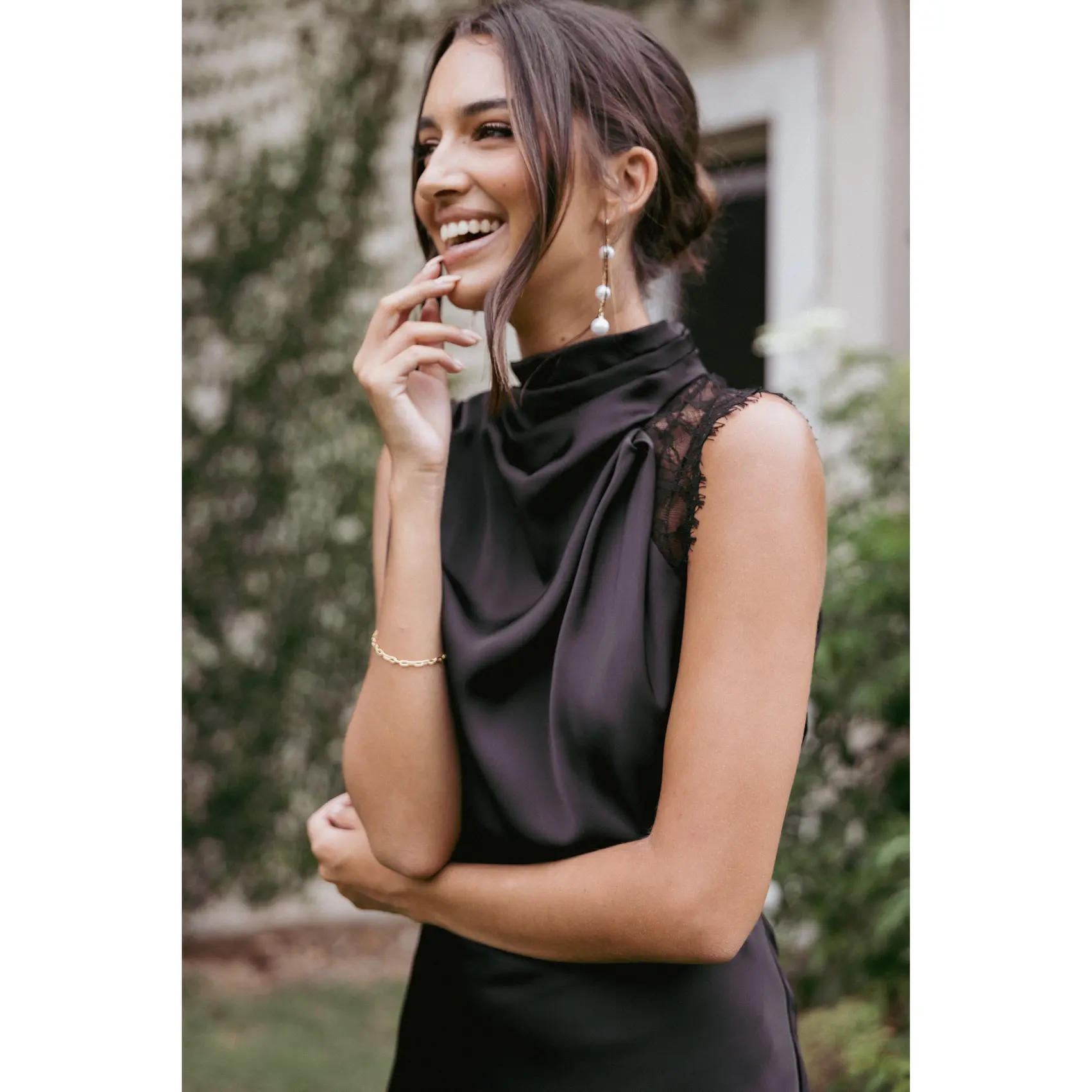 Anabelle Halter Neck Lace Maxi Dress - Black - TikTok Shop Anabelle Halter Neck Lace Maxi Dress - Black - TikTok Shop