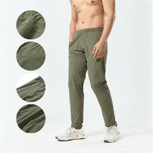 ABTOT Summer quick-drying pants, men's commuting, outdoor mountaineering, casual sweatpants, straight-leg softshell pants, stretch cargo pants, men