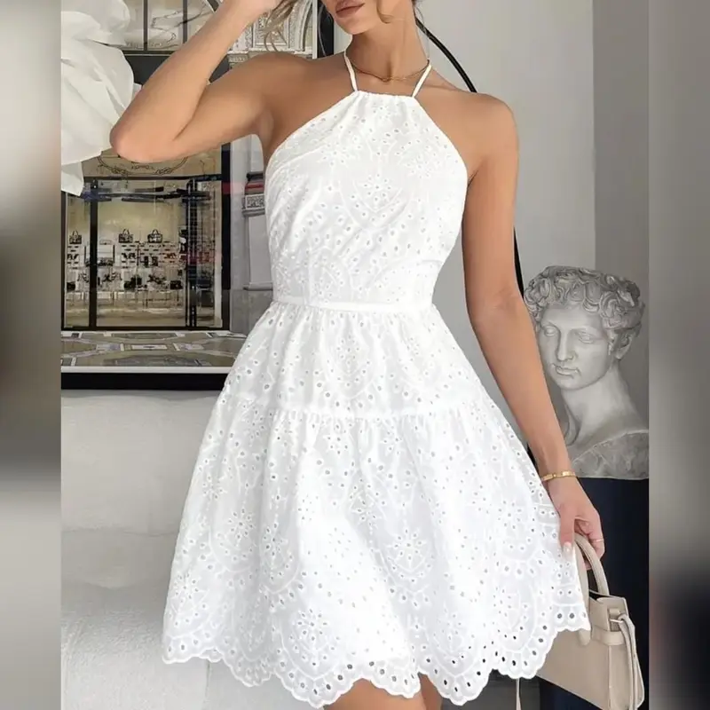 sail to sable navy and white dress Navy and White Classic Caftan with Ric-Rac