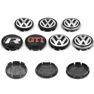 4pcs 55mm 65mm Car Styling Wheel Center Cap HUB Covers, Wheel Disc Cover, Badge Accessories for Vw Volkswagen Golf Sharan Passat Tiguan, Automotive Upgrade