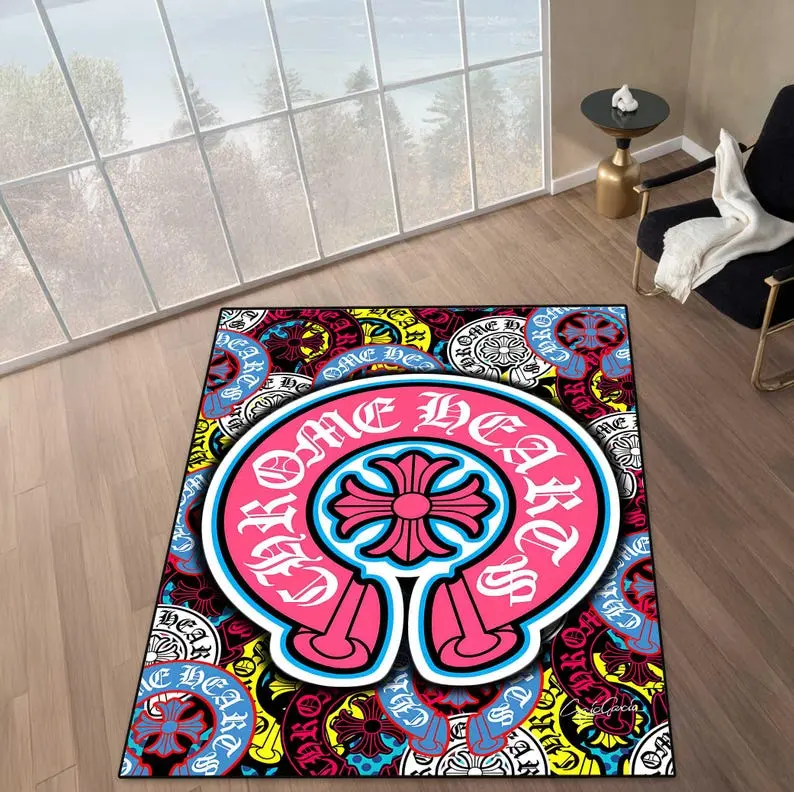 Pink Chrome DOORMAT, Chrome DOORMAT, DOORMATChrome, Machine Washable DOORMAT,Living Room Indoor Carpet,Non-Slip DOORMAT,Office DOORMAT, Area DOORMAT