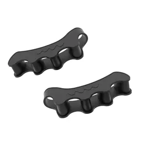 SPACER MOBILITY Toe Spacers – 4 & 5 Loop Combo, Black Silicone, Foot Alignment & Daily Comfort