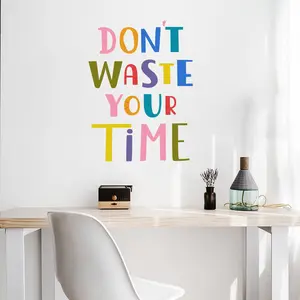 Self-Adhesive Inspirational Quotes Wall Stickers, Waterproof Easy Tear Off, Cozy Atmosphere Decor for Living Room Bedroom Study Kids Room