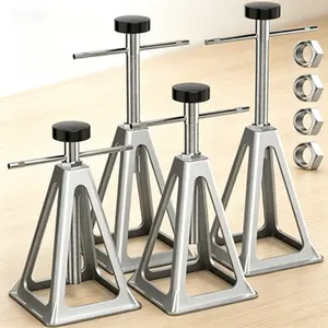 Heavy Duty RV Stabilizer Jacks 4 Pack, Screw Jack Stands for Camper Travel Trailer Leveling, Single Support Up to 6000 Lbs, Adjustable from 11 to 17 Inch, Reusable Leveling Jacks for RV Stabilizing