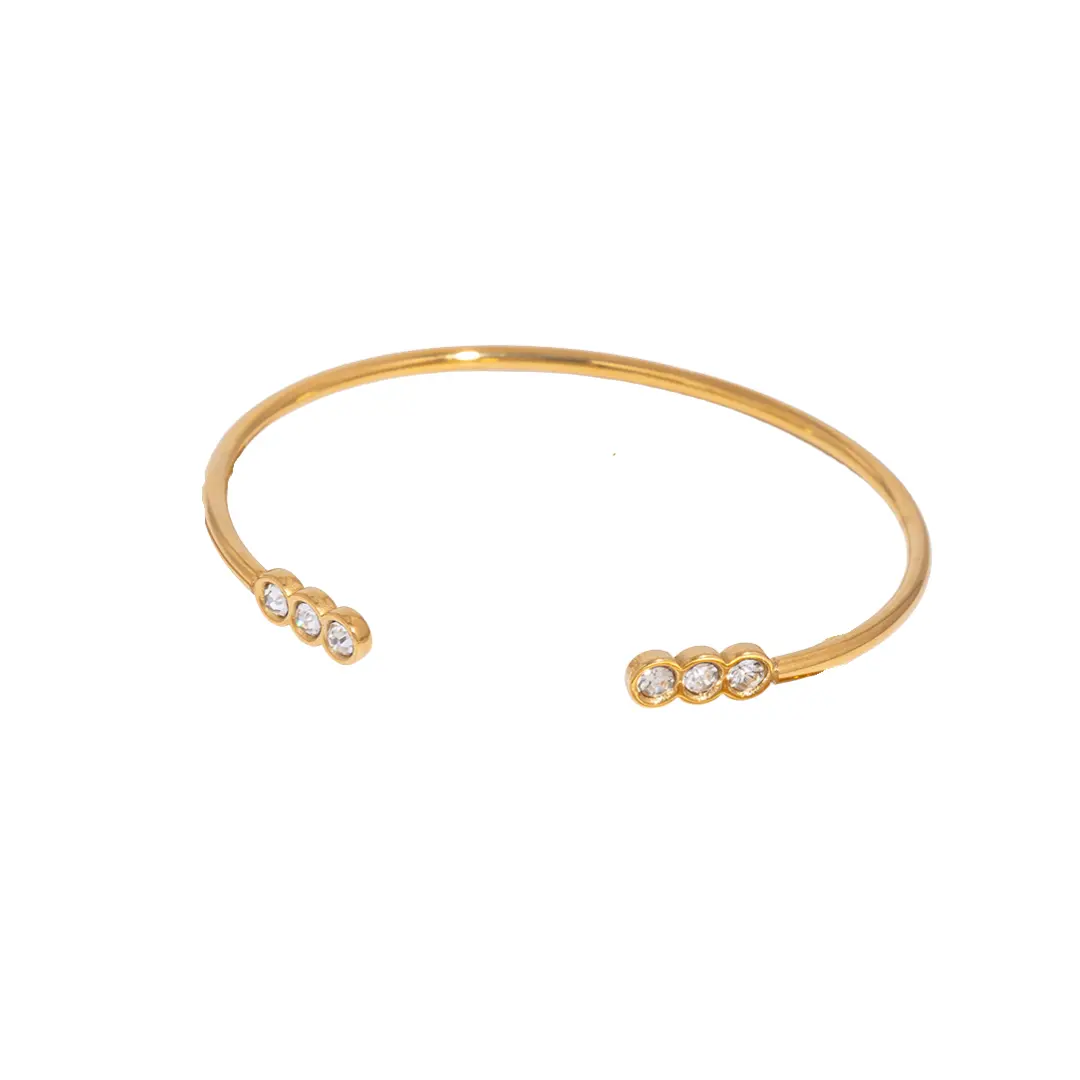 Gold Diamond Bangle