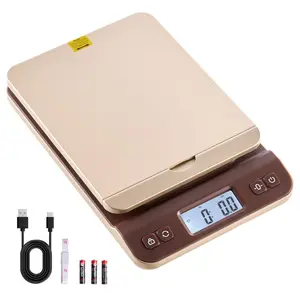 summervibes QP-S7 ABS Digital Shipping Scale, 0.1 oz High Accuracy Digital Weighing Machine, 88 lbs Capacity Package Scale, Auto-Off/Tare/Hold Functions, Flip Holder for Easy Calibration, Batteries Included, Ideal for Home & Office Use