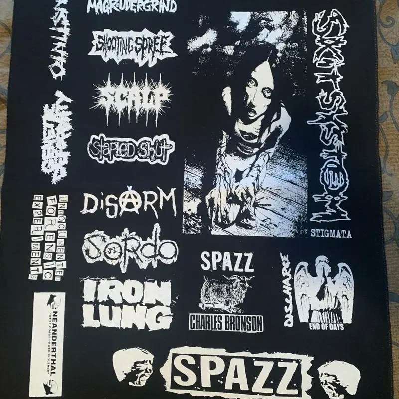 Crust punk patches sheet diy decoration power violence