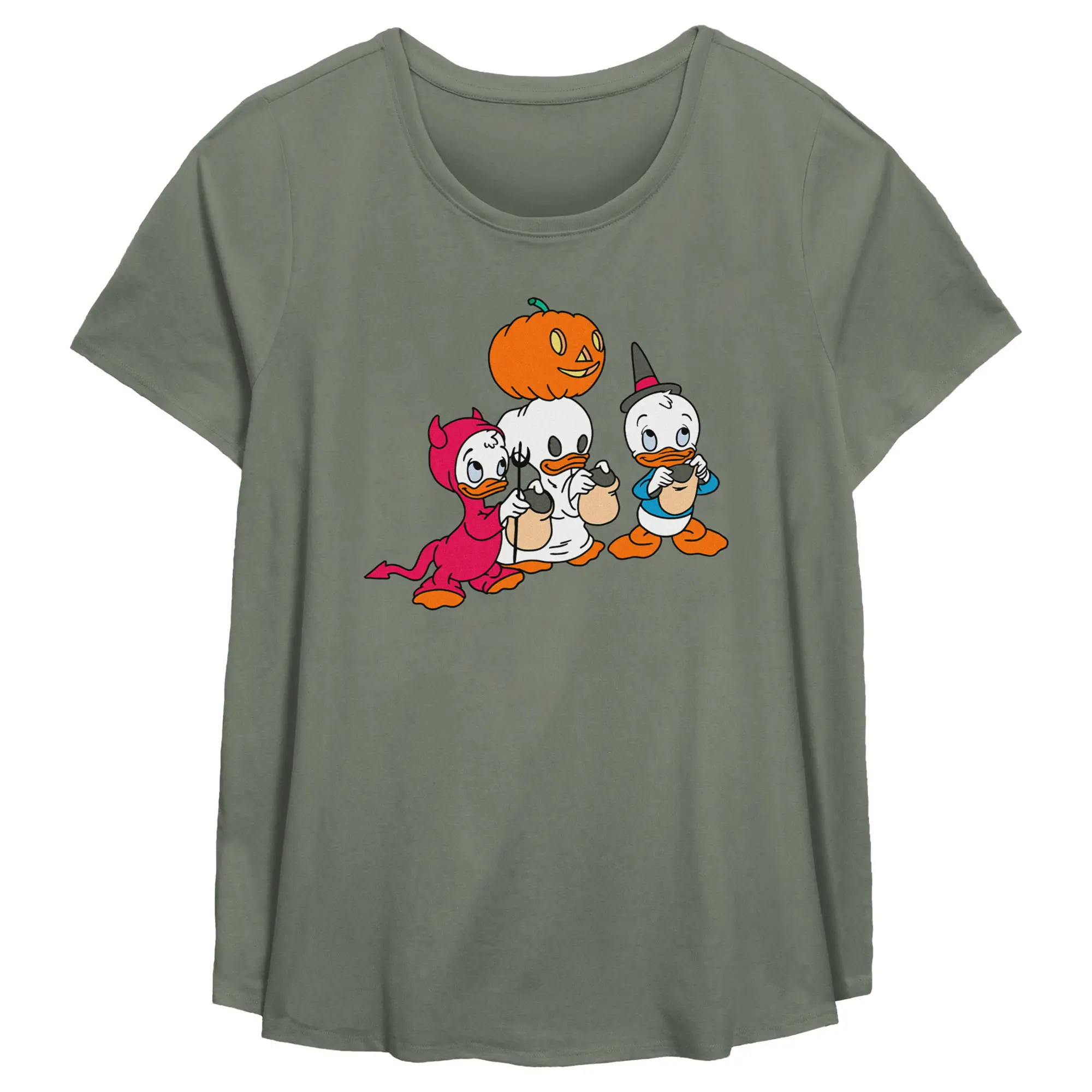 Women's DuckTales Halloween Trick or Treat Ducks T-Shirt