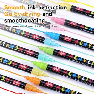 36/60/84/120/168 Color Acrylic Markers, Non-Bleeding & Layerable, Full Coverage, Ideal for Kids Art, DIY Crafts, Safe & Practical