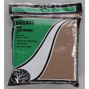 Woodland Scenics B71 Ballast Fine Dark Brown Bag